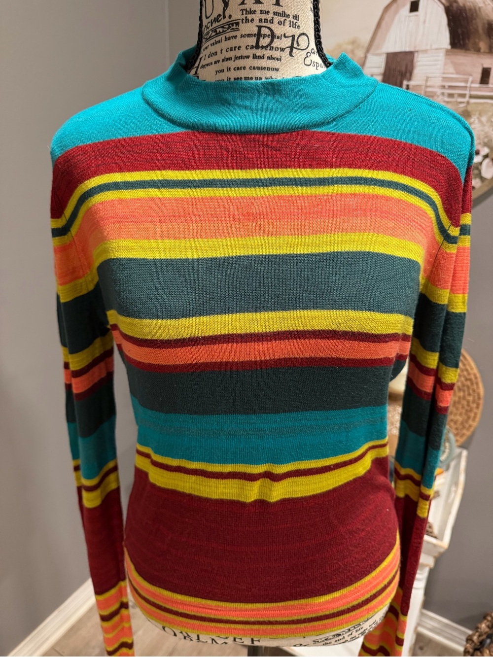 Free People Off Your Stripes Long Sleeve, lightweight Crewneck Top - Picture 9 of 12